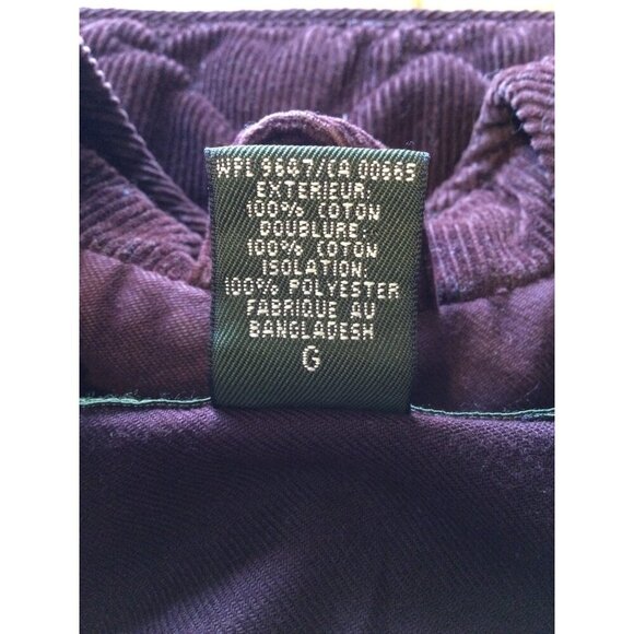 Eddie Bauer Womens Quilted Corduroy Vest With Zipper Pockets Insulated Brown Siz - Picture 5 of 7